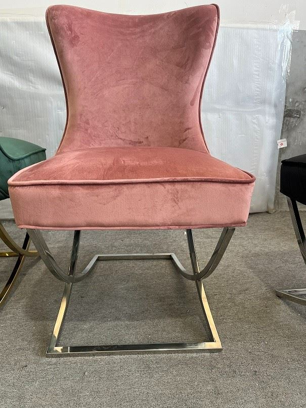 Pink Velvet Chair